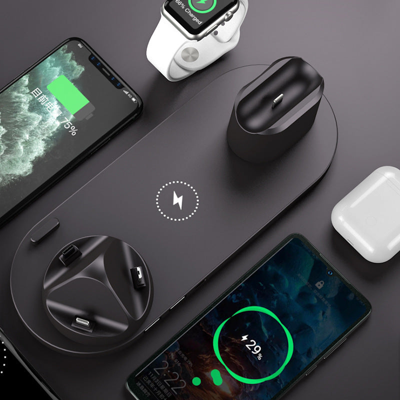 6-in-1 Fast Wireless Charging Dock Station