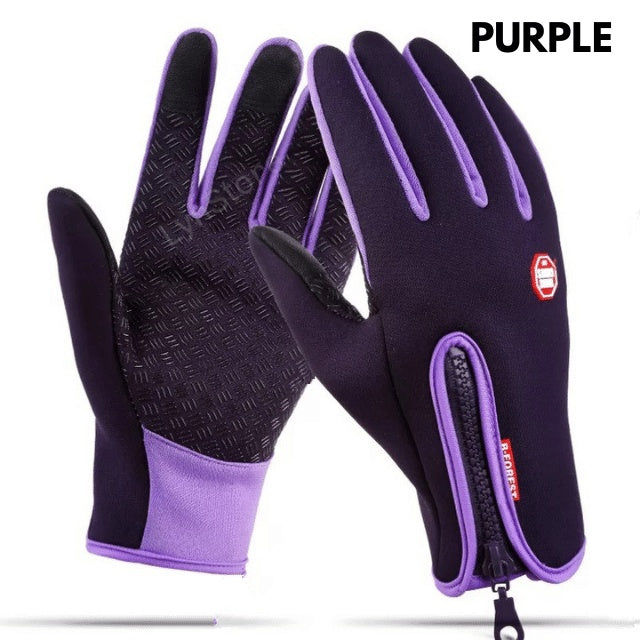 Waterproof Touchscreen Winter Gloves – Fleece-Lined Motorcycle & Sports Gloves