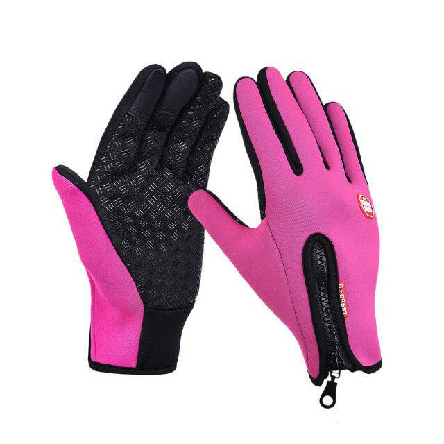 Waterproof Touchscreen Winter Gloves – Fleece-Lined Motorcycle & Sports Gloves