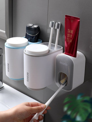 Wall-Mounted Automatic Toothpaste Dispenser Set