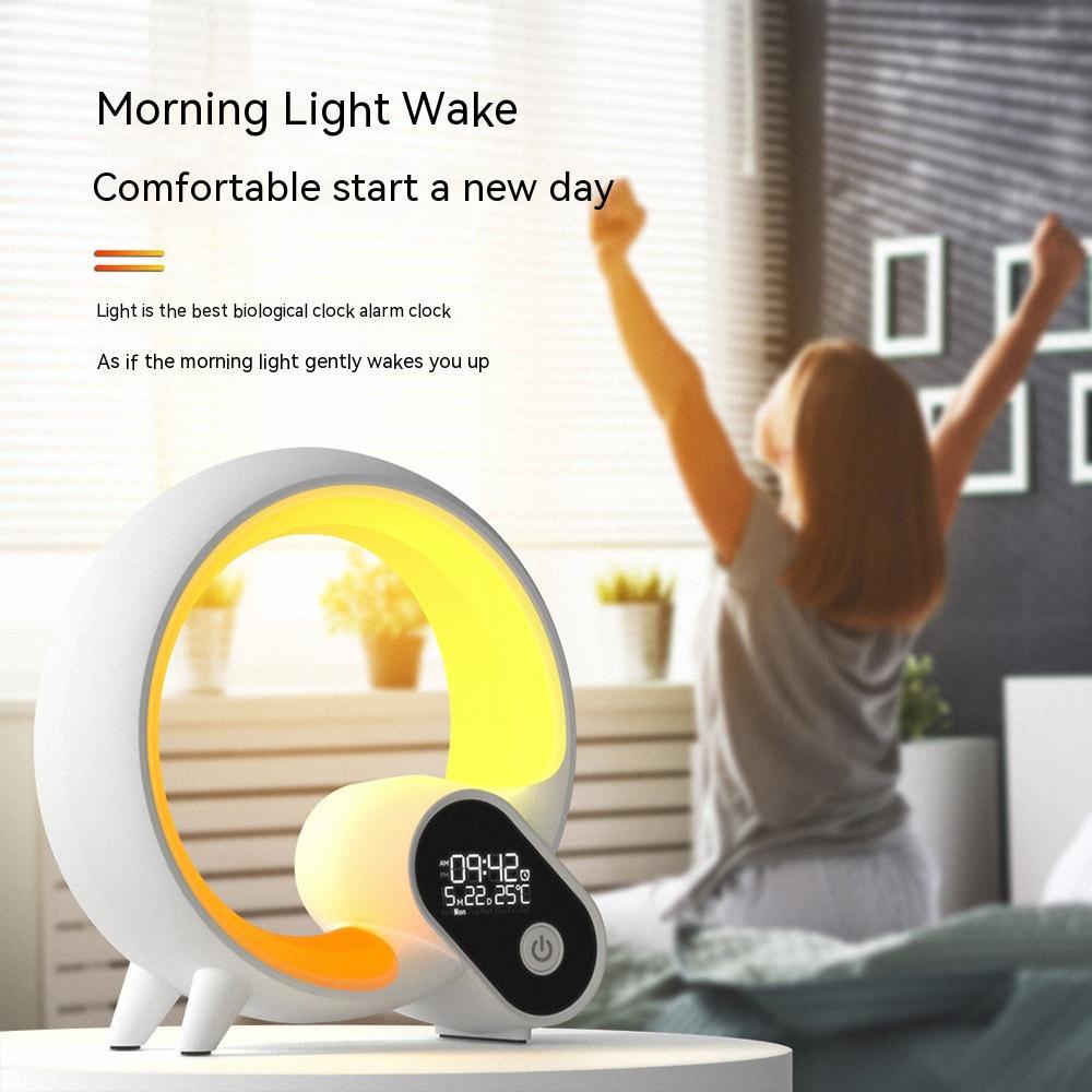 Q-Light Sunrise Alarm Clock with Bluetooth & Ambient Light