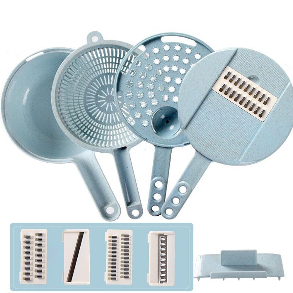 8-in-1 Mandoline Vegetable Slicer & Grater Set
