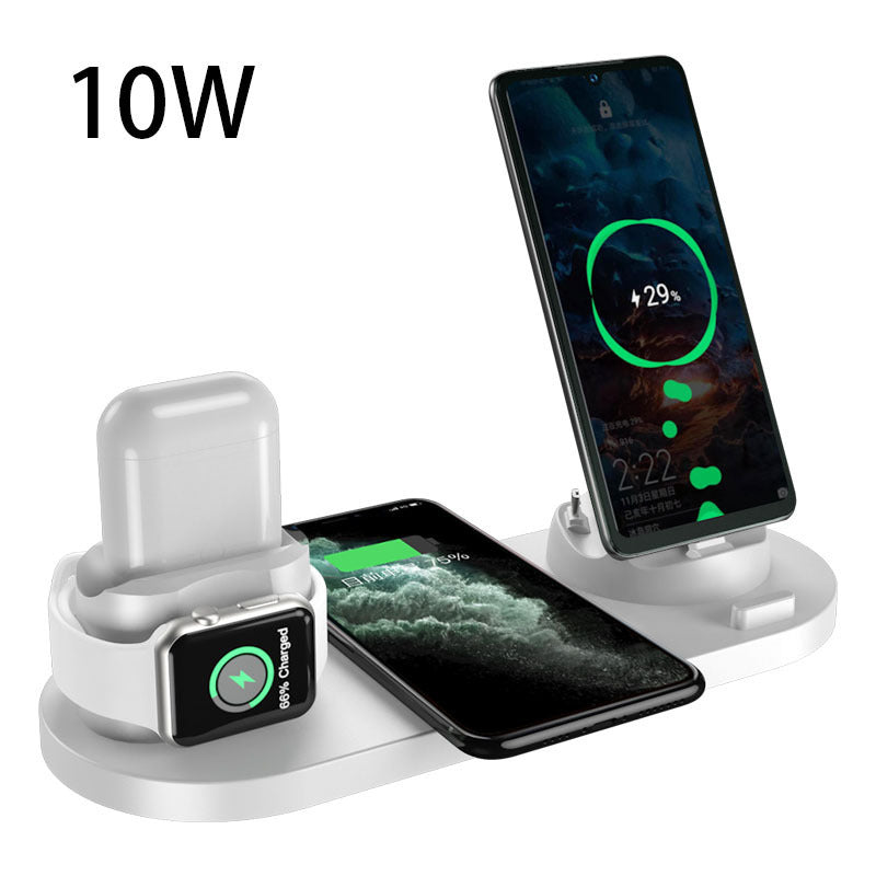 6-in-1 Fast Wireless Charging Dock Station
