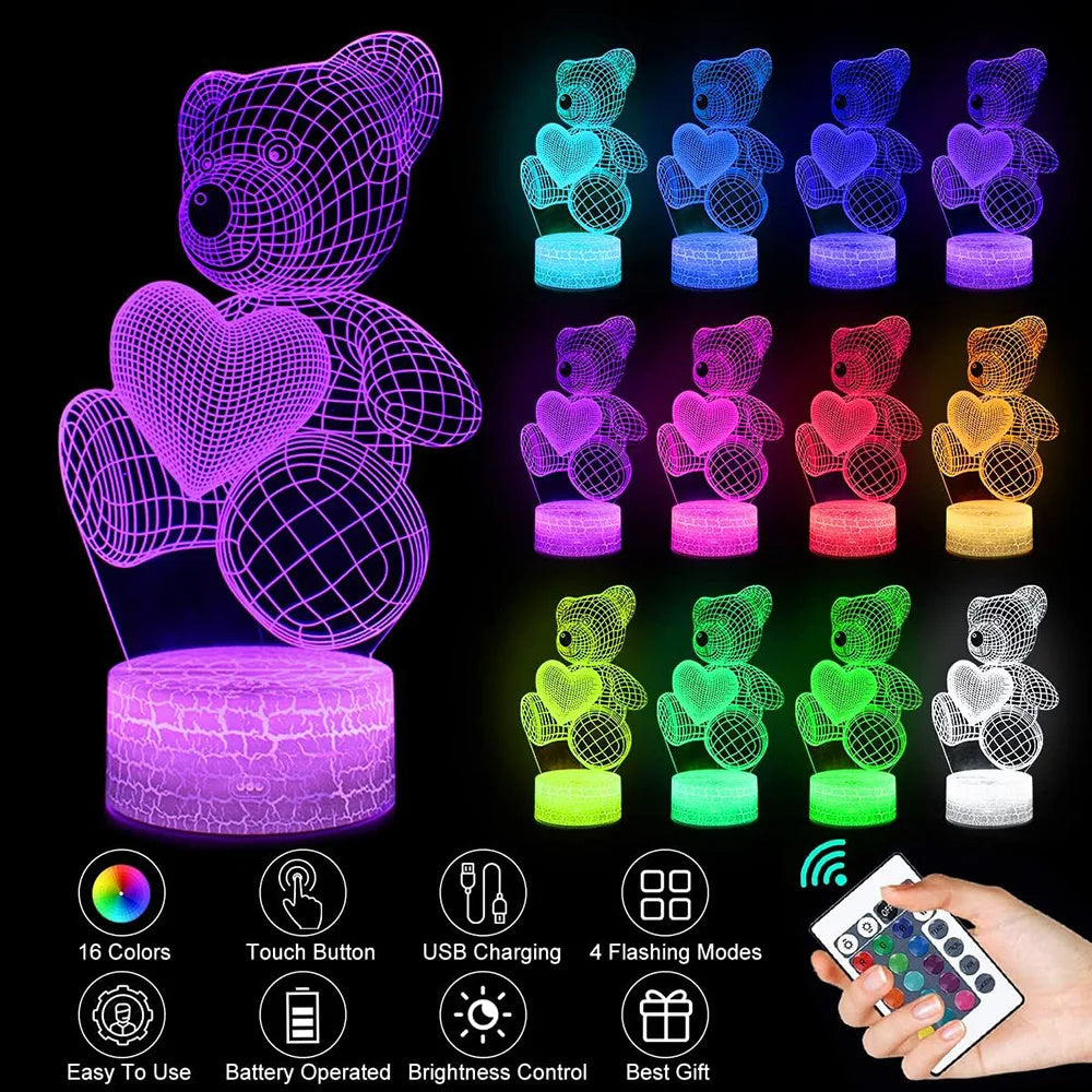 3D Acrylic USB LED Night Light