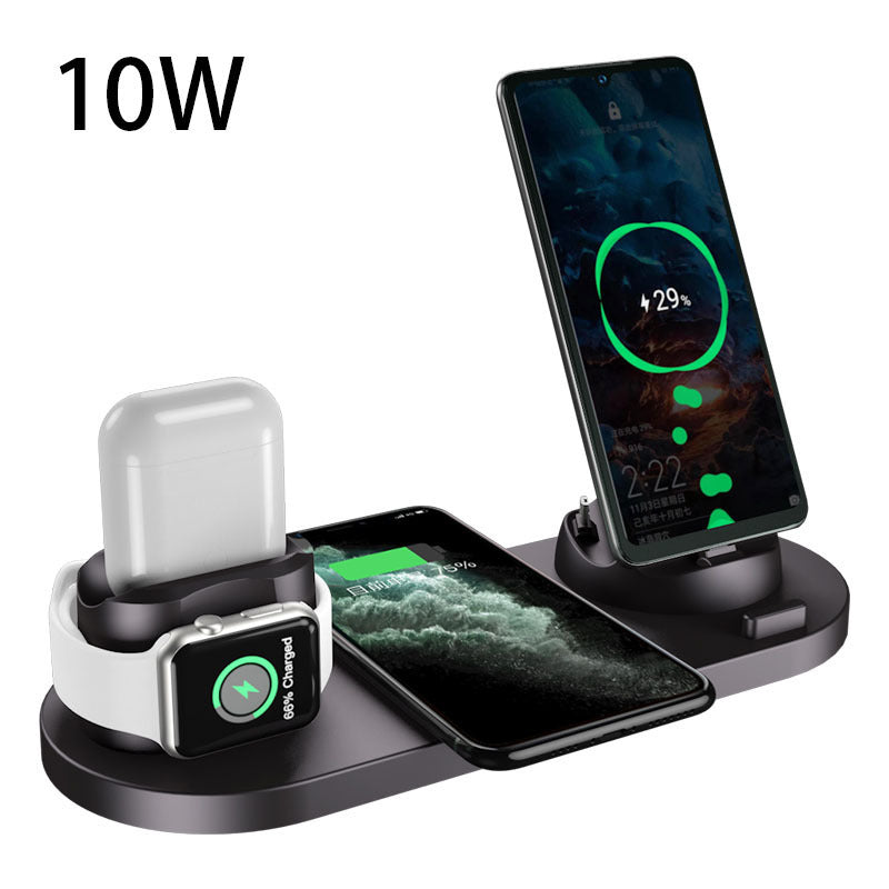 6-in-1 Fast Wireless Charging Dock Station