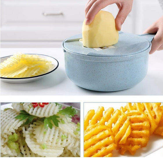 8-in-1 Mandoline Vegetable Slicer & Grater Set