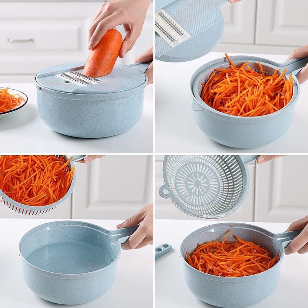 8-in-1 Mandoline Vegetable Slicer & Grater Set