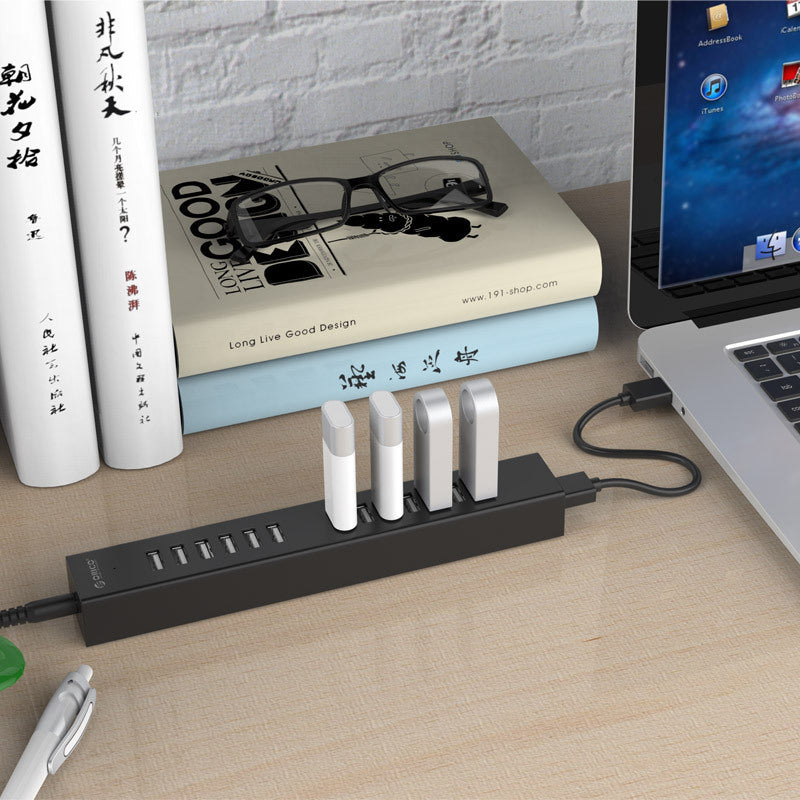 1-to-16 Multi-Port USB Hub with Power Supply