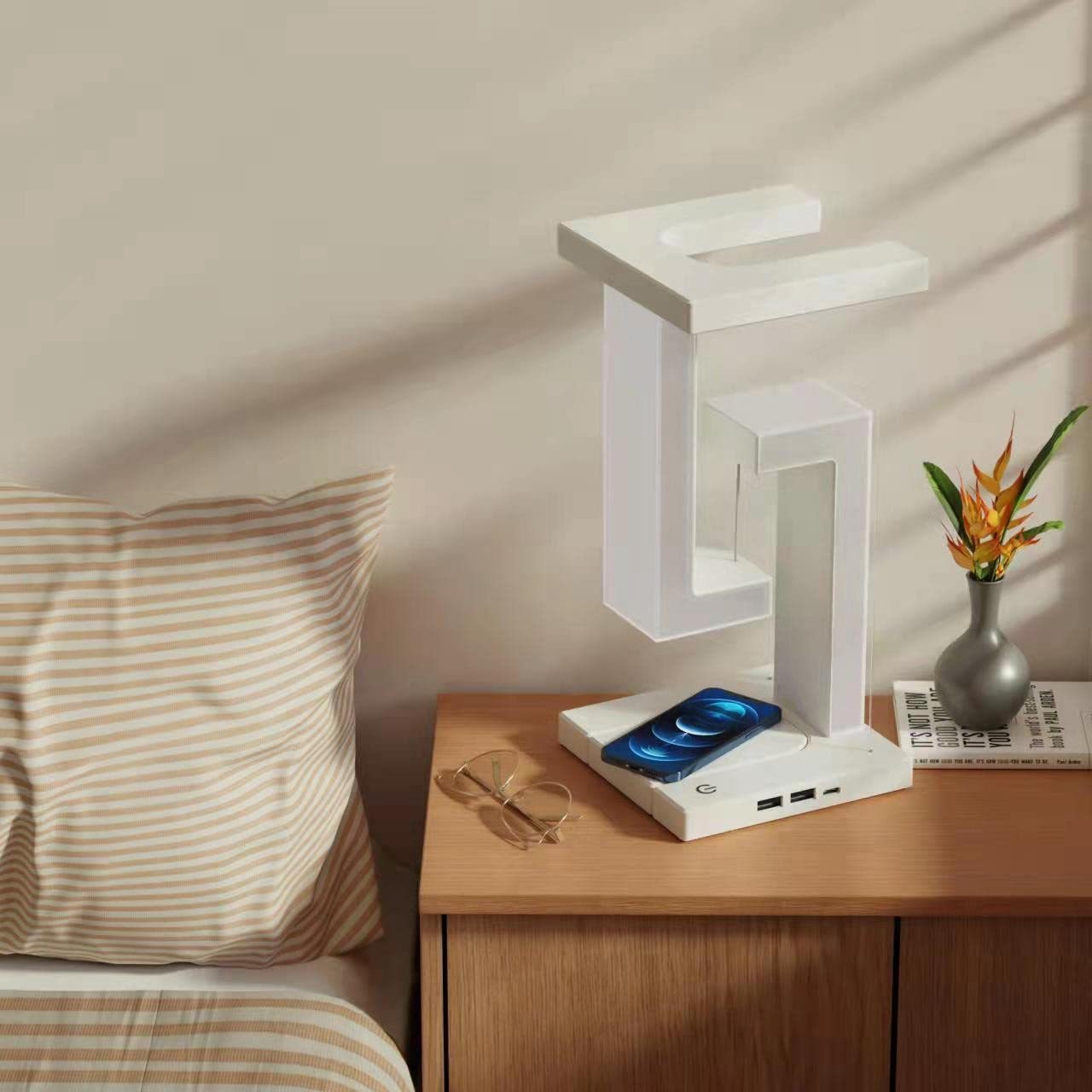 Floating Wireless Charging Balance Table Lamp