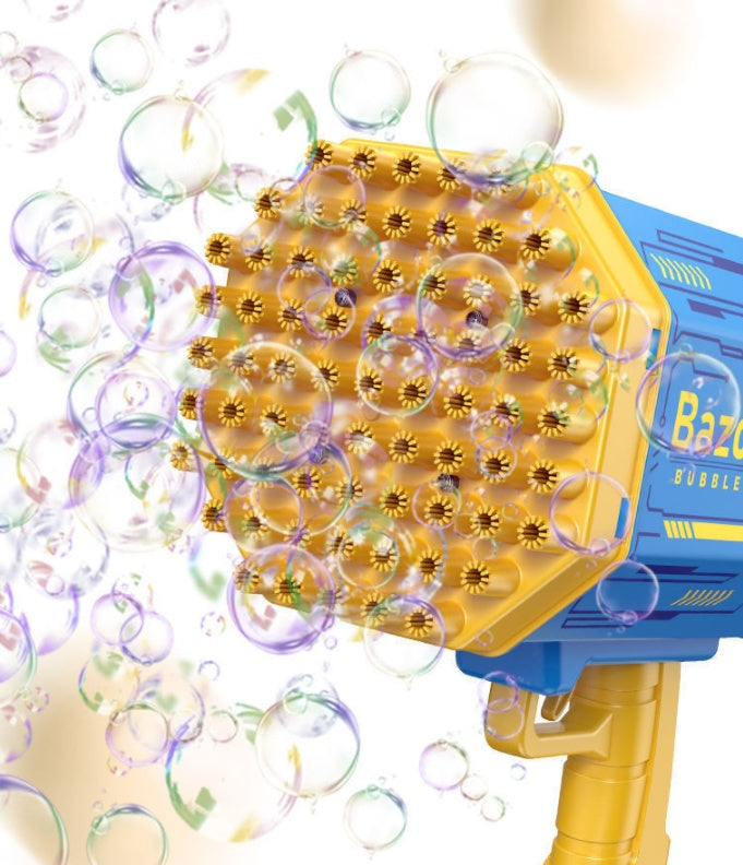 69-Hole Rocket Bubble Gun with Lights
