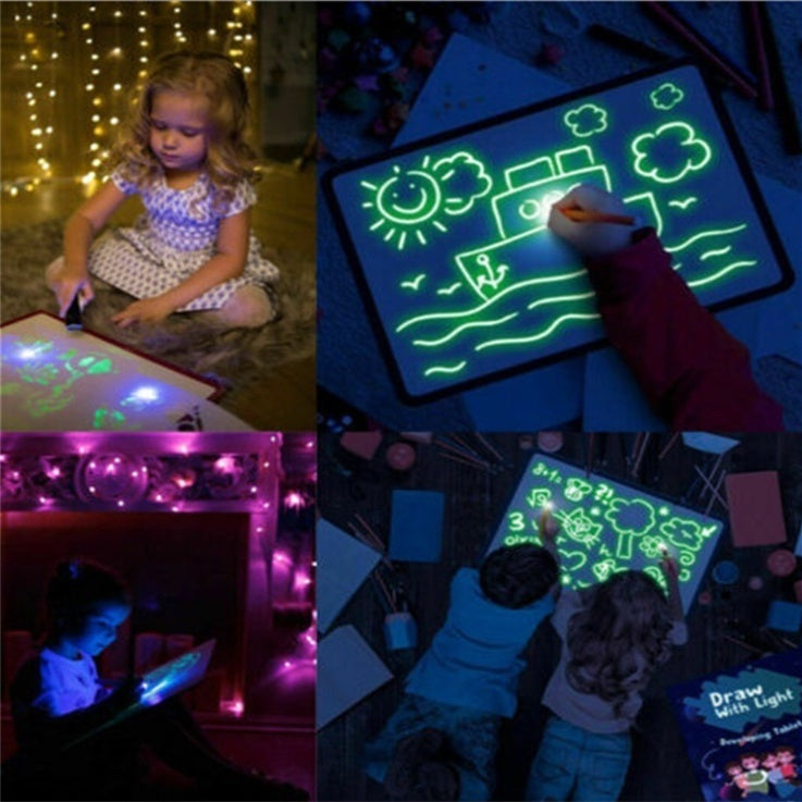 3D Magic Drawing Pad with Light Effects